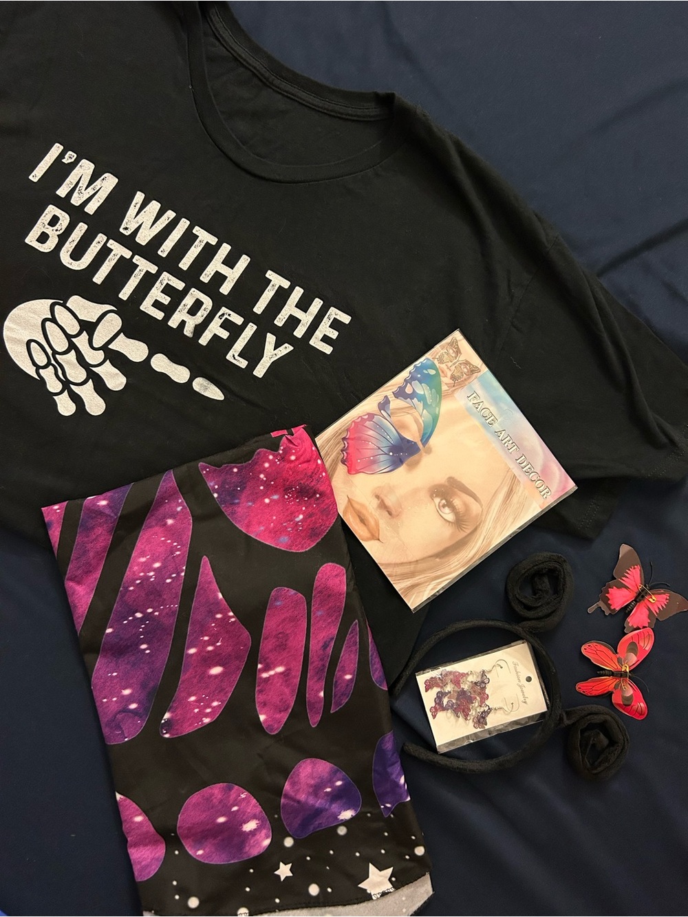 Butterfly Costume & Men’s Graphic Tee - Halloween Couple 🦋